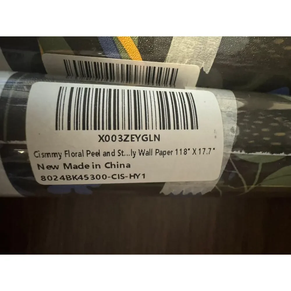 Set of 4 Rolls Cismm Floral Peel and Stick Wallpaper Boho 118